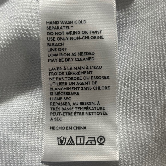 Urban Outfitters Marseille Blue White Gingham Smocked Babydoll Mini Dress Large - Picture 7 of 7